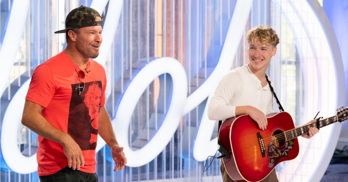 Baylee Littrell and Brian Littrell during Season 23 of 'American Idol.'