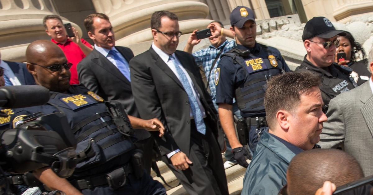 Jared Fogle leaving court