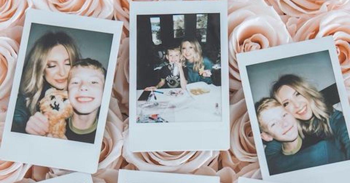 polaroids of Lindsie Chrisley and her son, Jackson