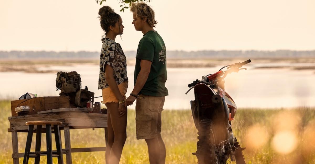 JJ and Kiara share a moment in 'Outer Banks' Season 3. 