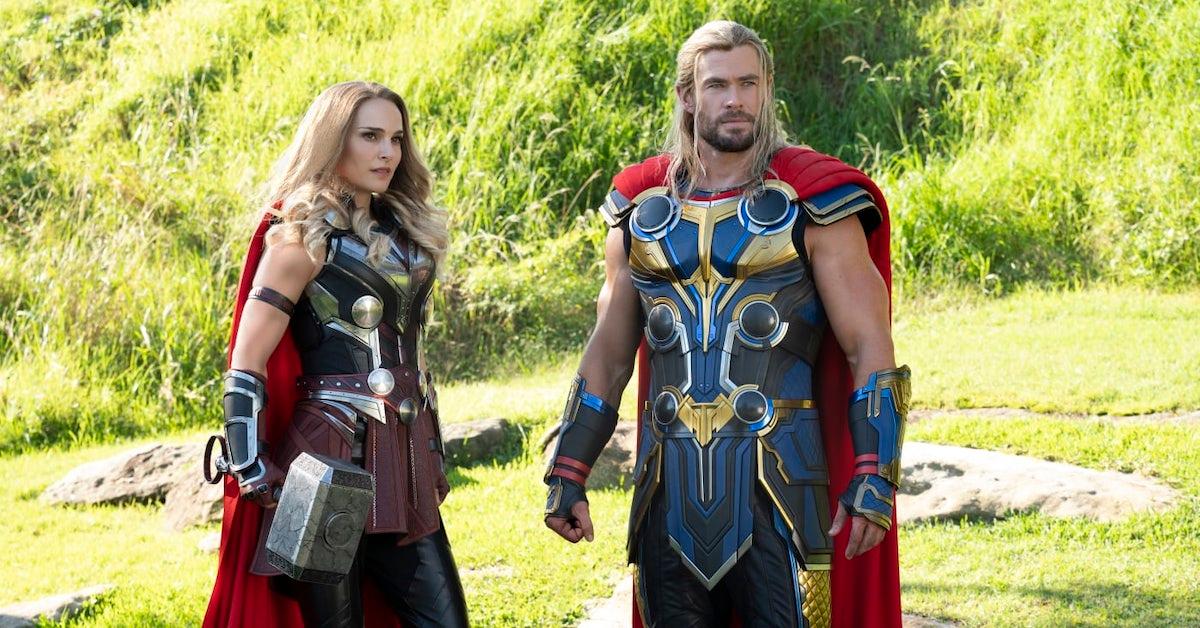 Natalie Portman and Chris Hemsworth in 'Thor: Love and Thunder'