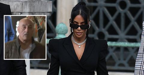 Yunice Abbas pictures beside Kim Kardashian leaving a Paris court.