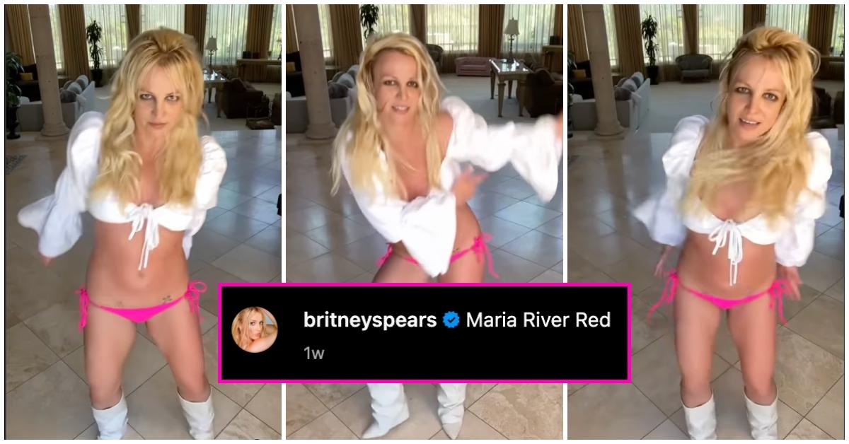 britney spears dancing in living room