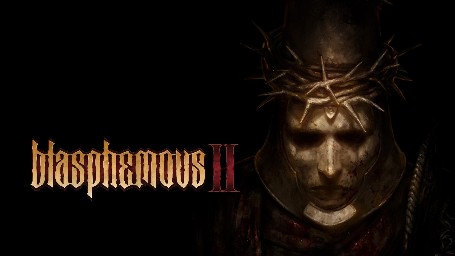 'Blasphemous II' Key art showing Penitent One wearing a crown of thorns,