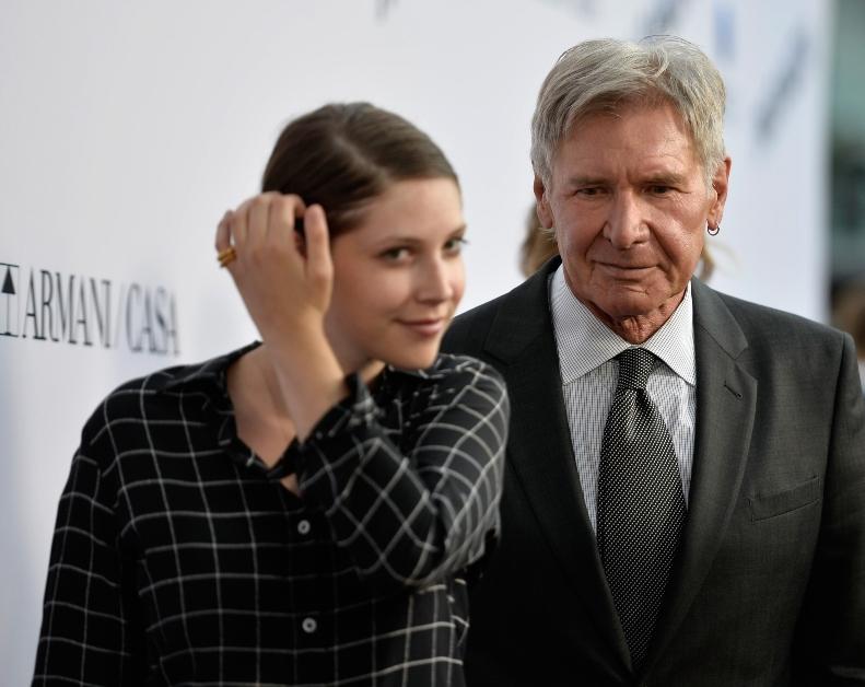 Harrison with his daughter, actress Georgia Ford.