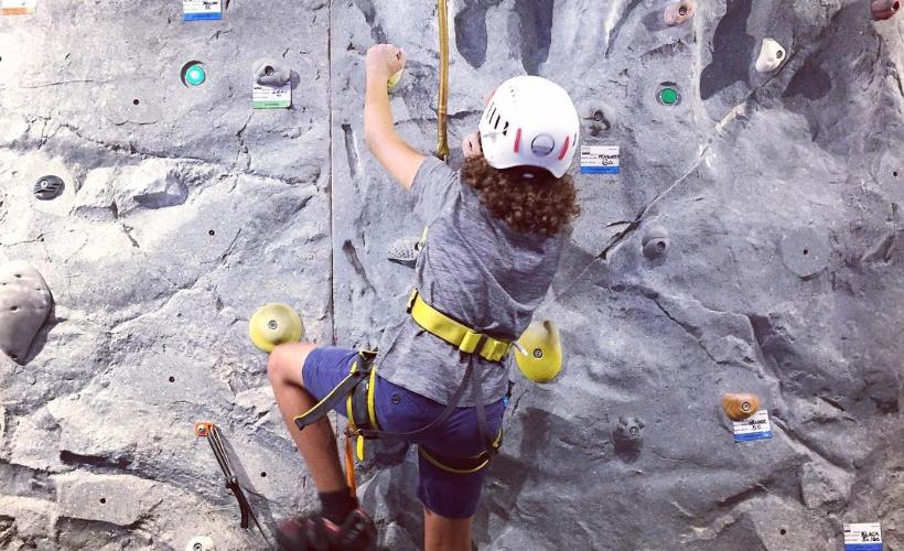 Taj rock climbing in 2016