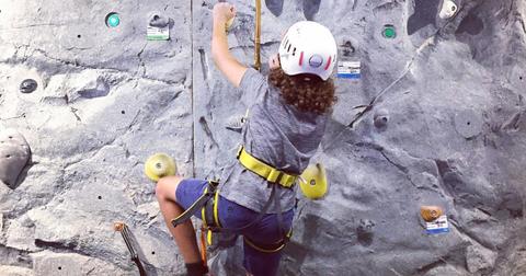 Taj rock climbing in 2016