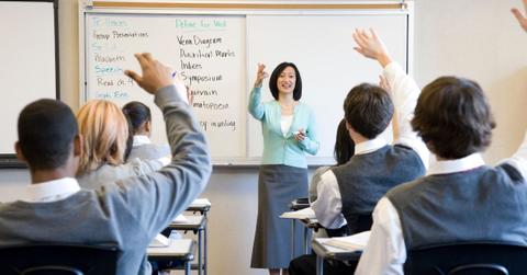 Teacher in classroom