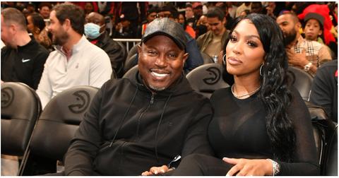 (l-r): Simon Guobadia and Porsha Wiliams