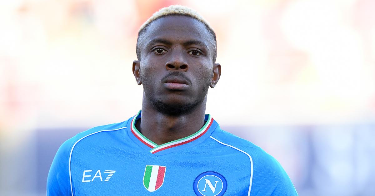 SSC Napoli player Victor Osimhen during the Bologna-Napoli match on Sept. 24, 2023.