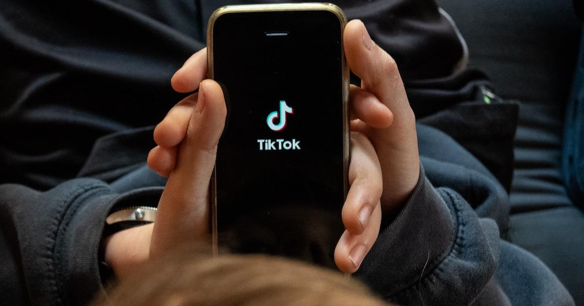 Kid looking at TikTok