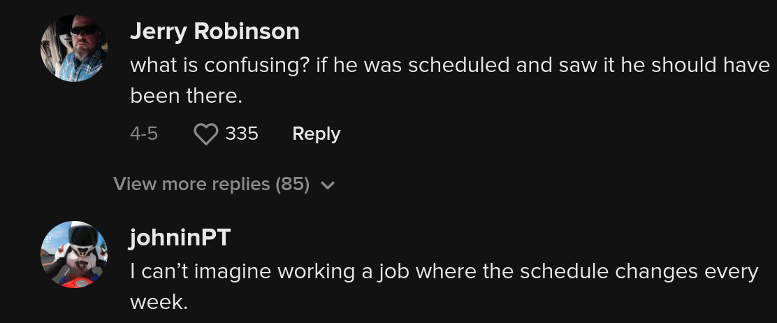 employee usually doesnt work mondays