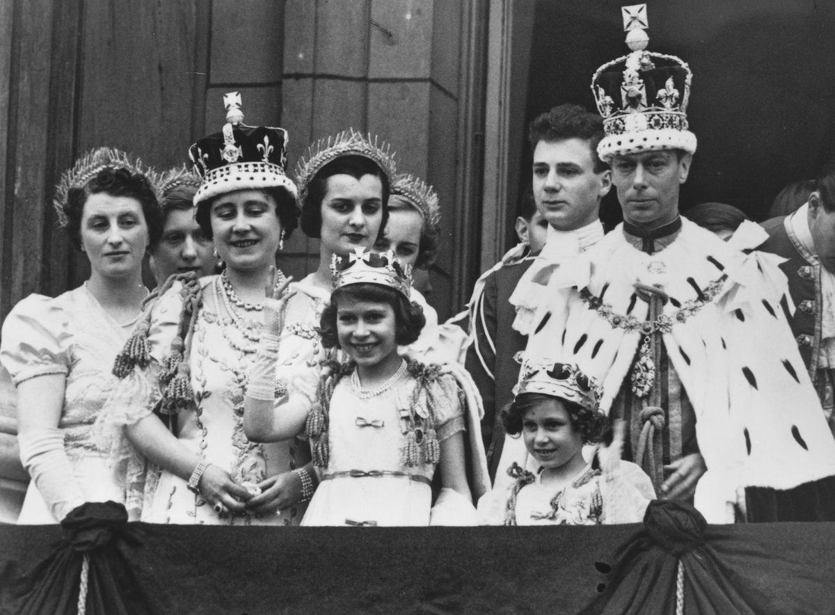 King George and Queen Elizabeth's coronation on May 12, 1937 in London, England.