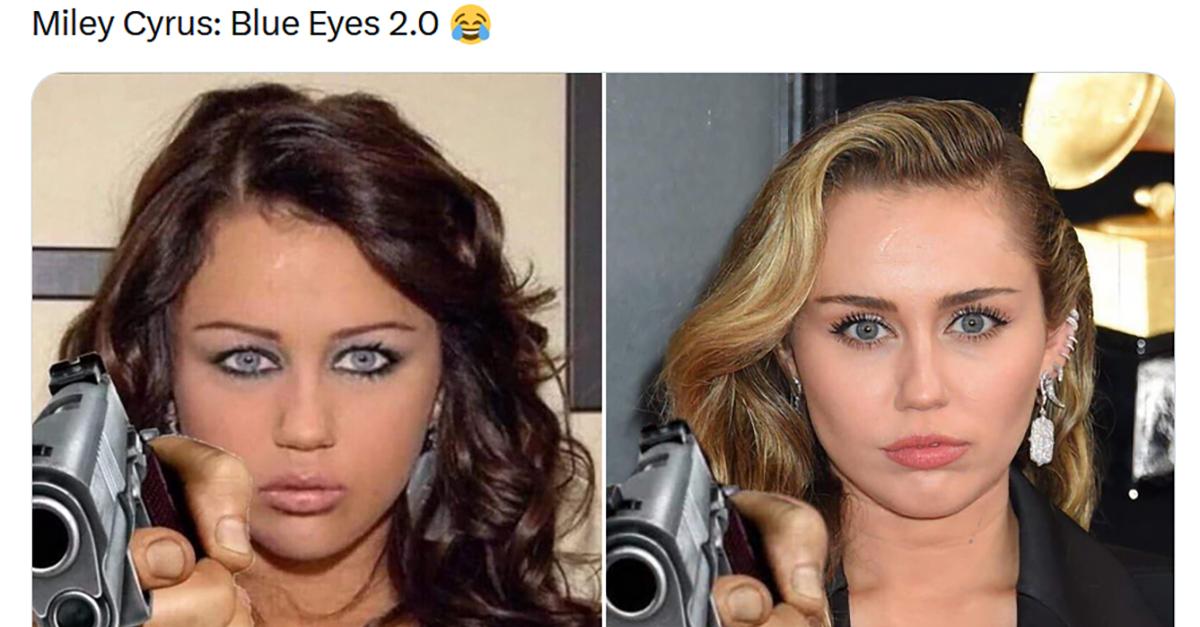 Miley cyrus meme eyes