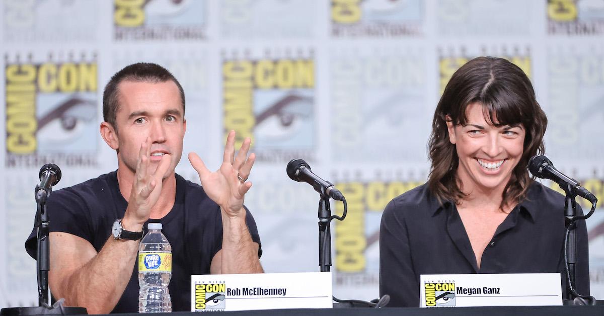 Rob McElhenney and Megan Ganz at Comic Con