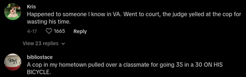 pulled over 41 in an 40