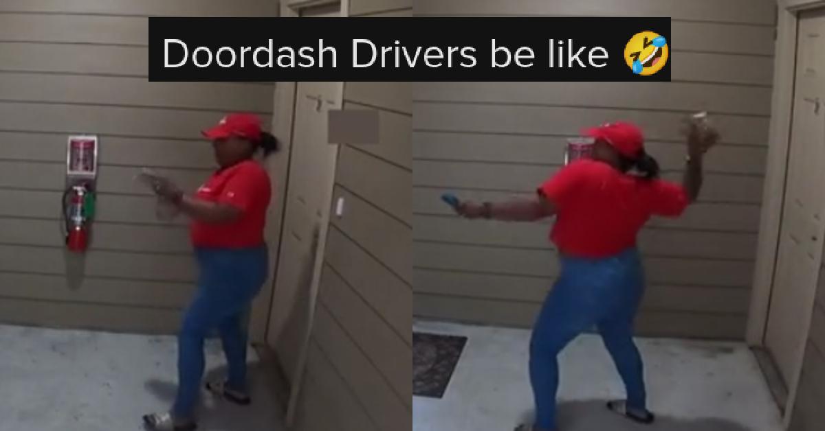 DoorDash driver throws order on the ground after customer doesn't