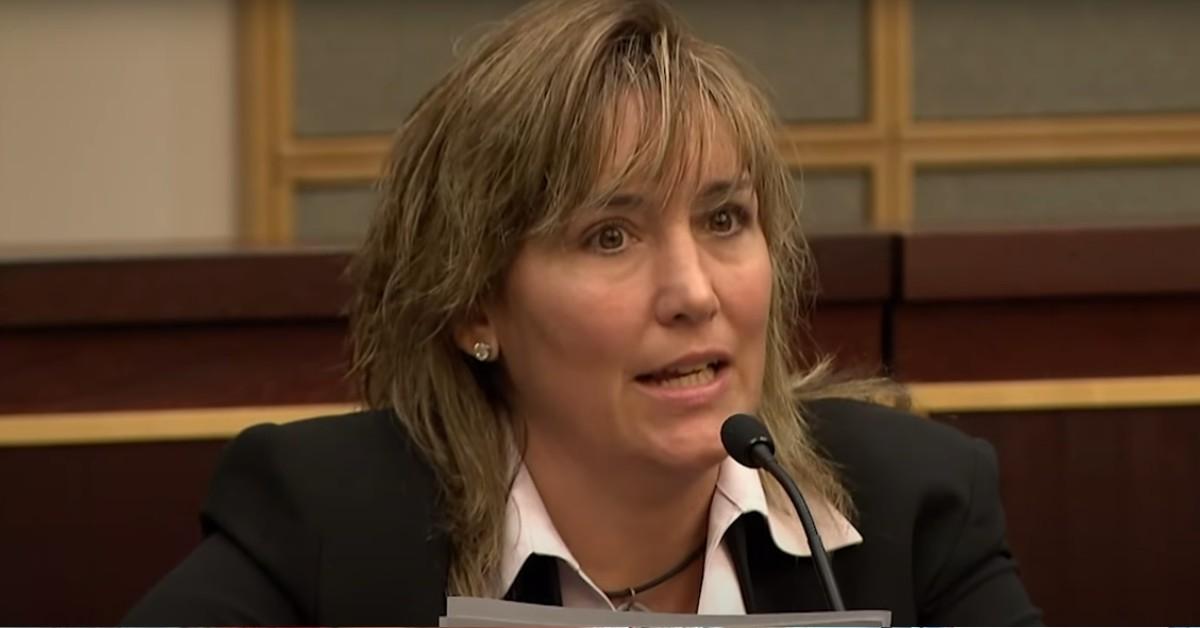 Christy Martin confronting her exhusband in court