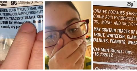 People discovered that some Walmart Great Value items might contain fish