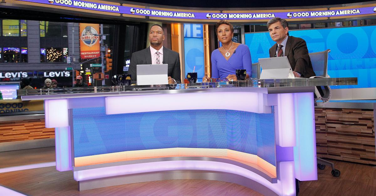 Robin Roberts, Michael Strahan, and George Stephanopoulos