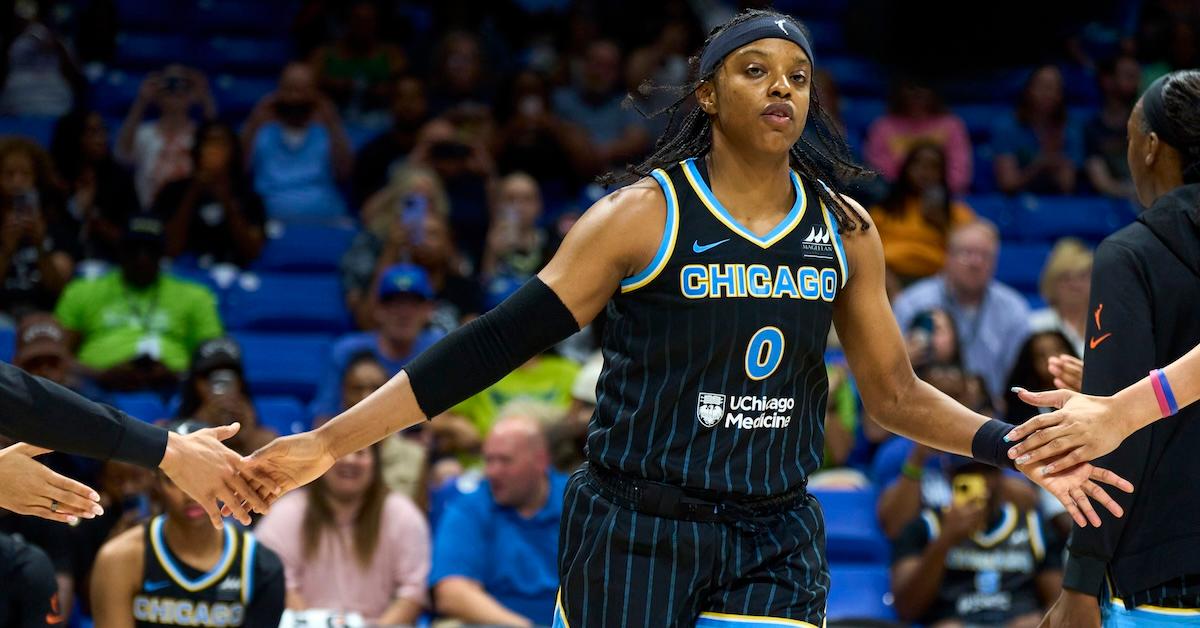 Diamond DeShields plays with the Chicago Sky