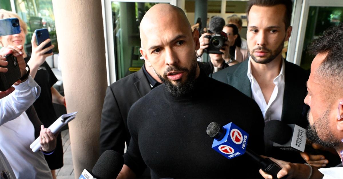 Andrew Tate and Tristian Tate arrive in Mimami, Florida, via private jet. 