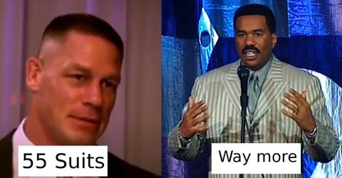 how many suits does stevey harvey have cover