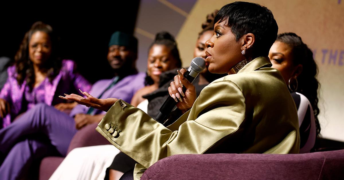 Fantasia doing a Q&A event for 'The Color Purple' in Washington, D.C. 