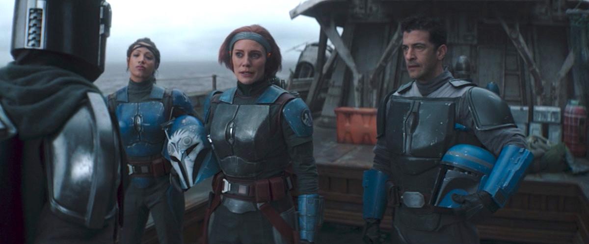 Bo-Katan and Koska Reeves in Chapter 11 of 'The Mandalorian.'