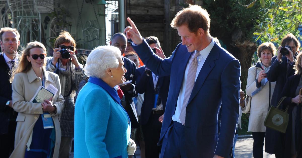 Queen Elizabeth II and Prince Harry