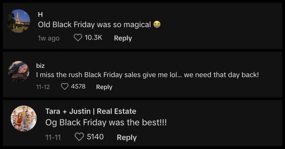 Black Friday Comments