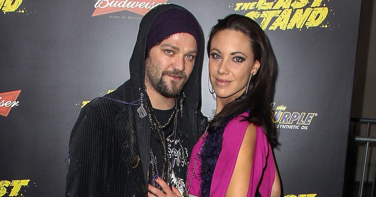 Bam and Nikki Margera at a film premiere