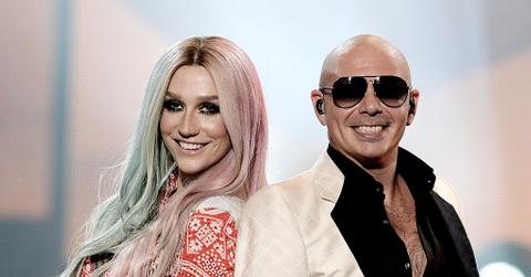 Kesha and Pitbull performing in 2013