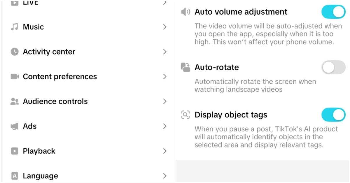 Collage of how to remove the find similar pop up on TikTok