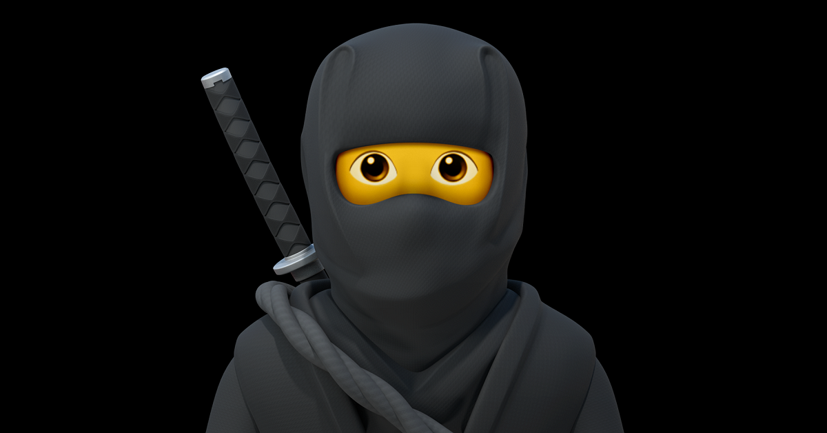 ninja iphone emoji