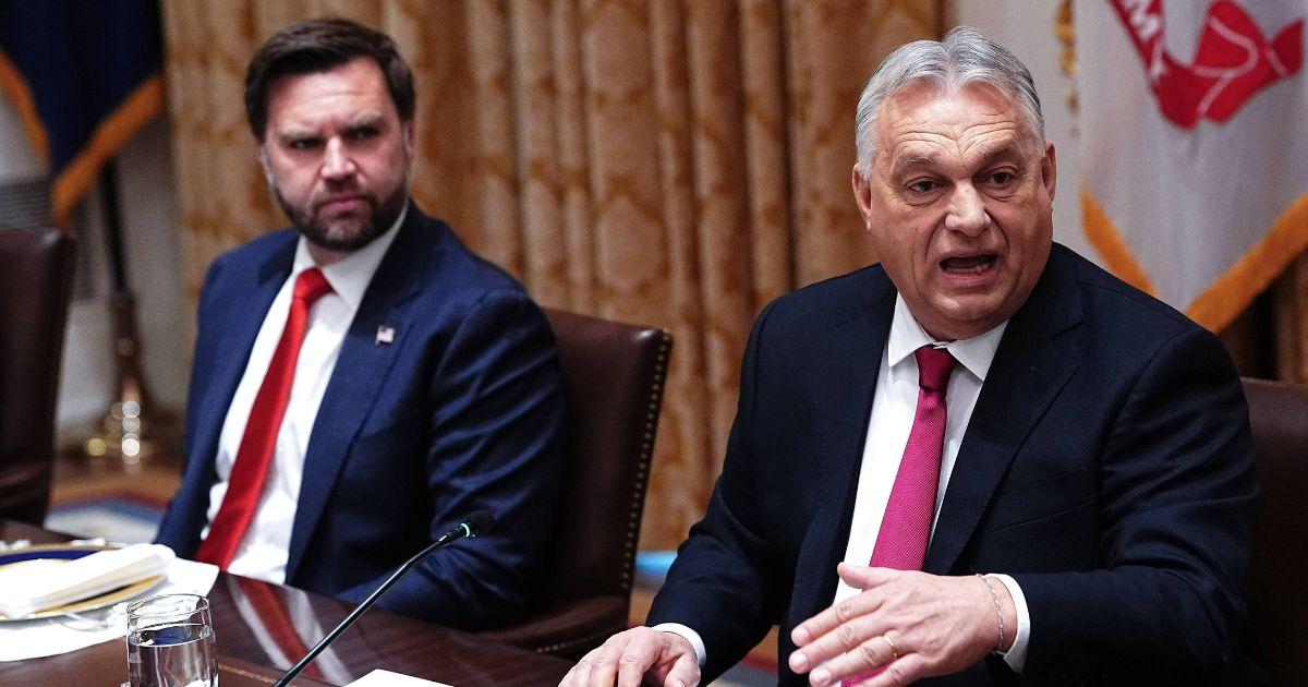 JD Vance with Viktor Orbán