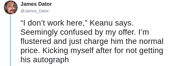 keanu reeves ice cream story