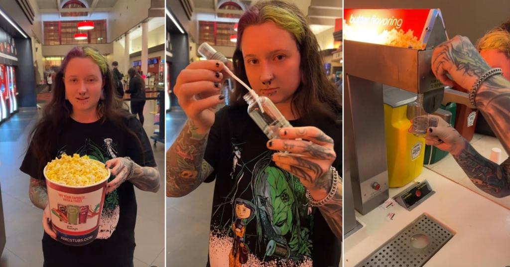 Person Shares Movie Theater Popcorn Butter Hack