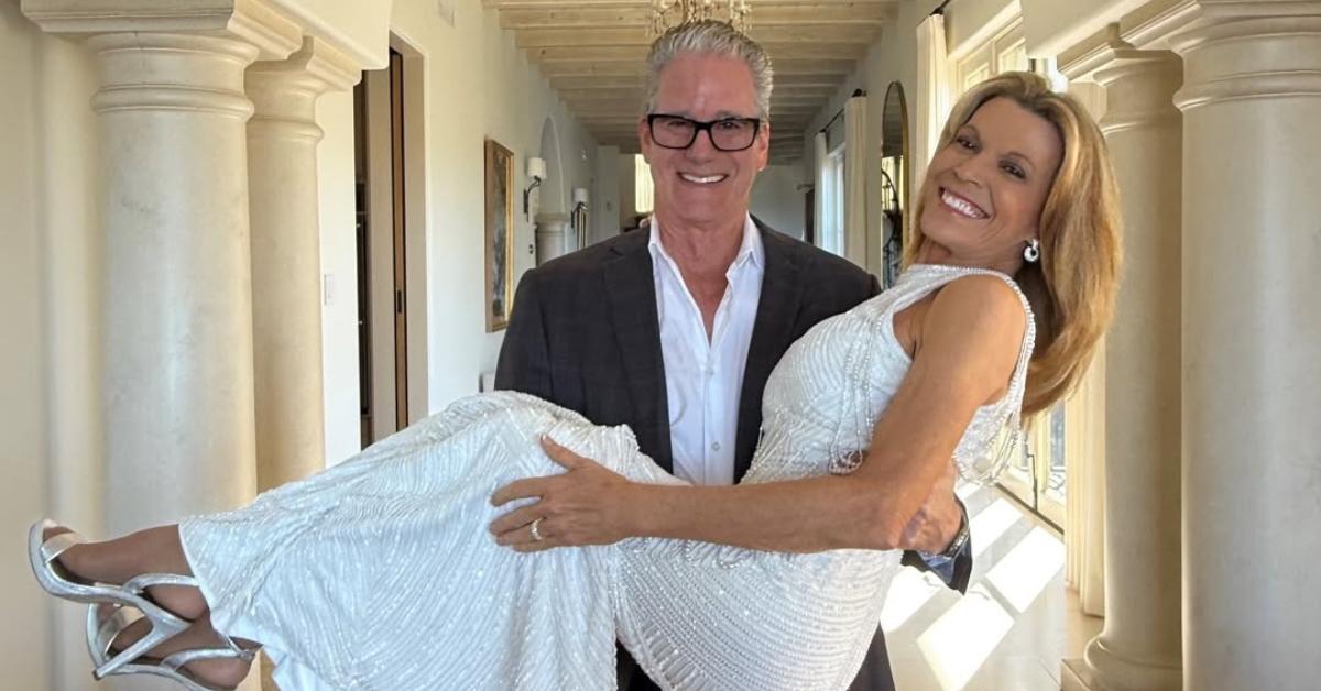 Vanna White with her husband on their wedding day.