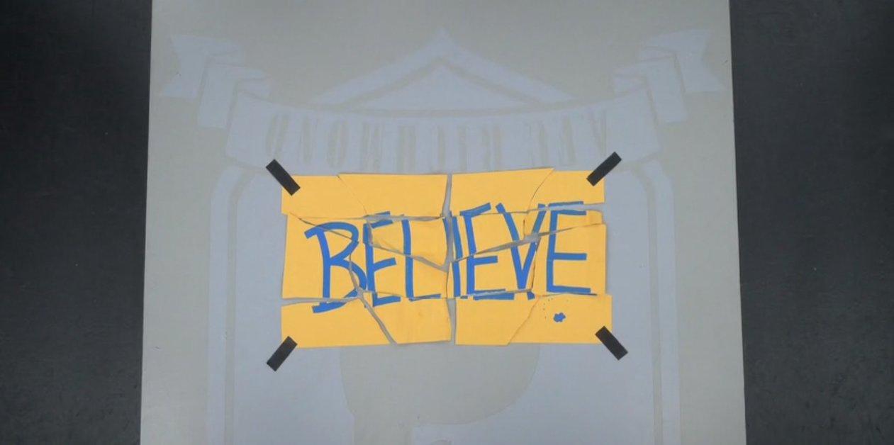'Ted Lasso' Believe Sign