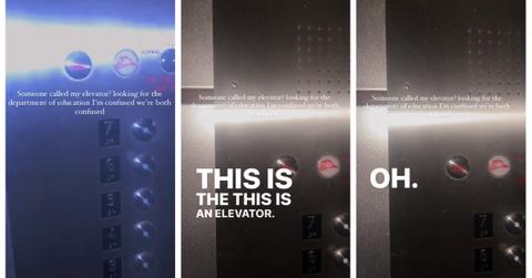 A man accidentally calling an elevator instead of the Department of Education