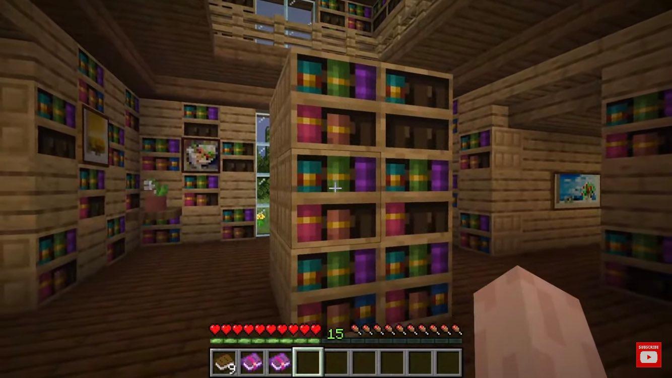 New bookshelves in 'Minecraft'