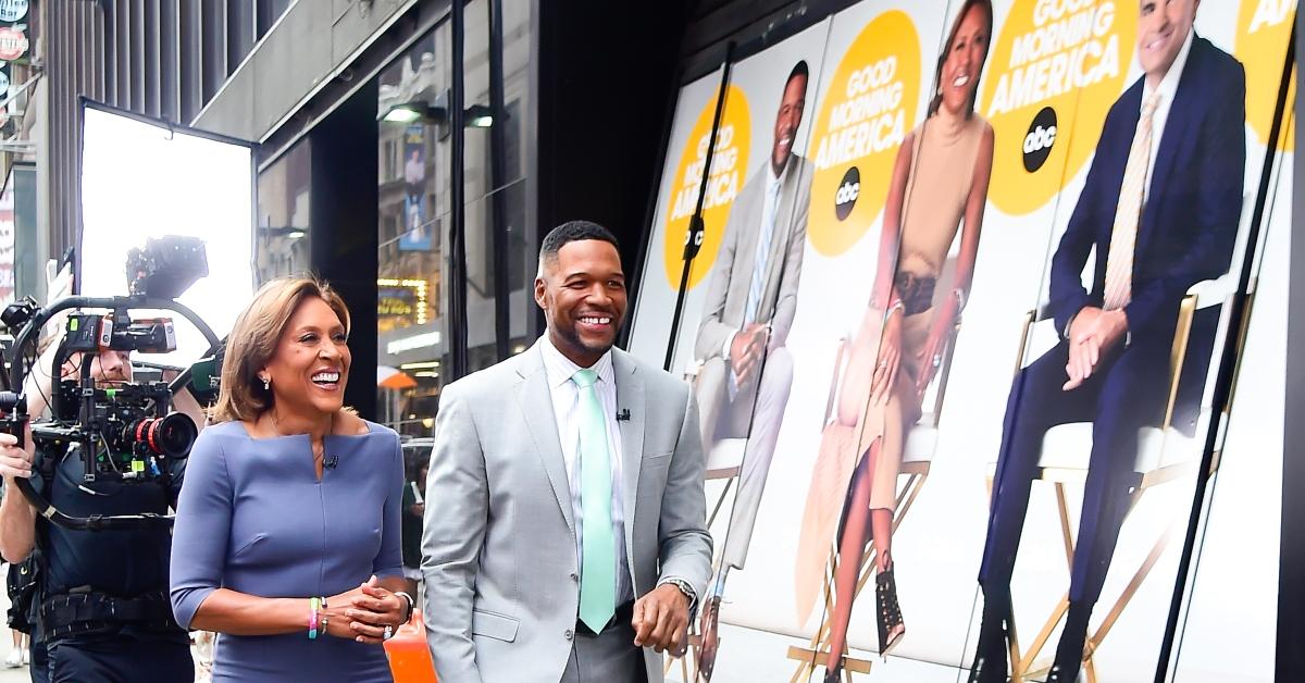 Robin Roberts and Michael Strahan are seen on June 21, 2023 in New York City