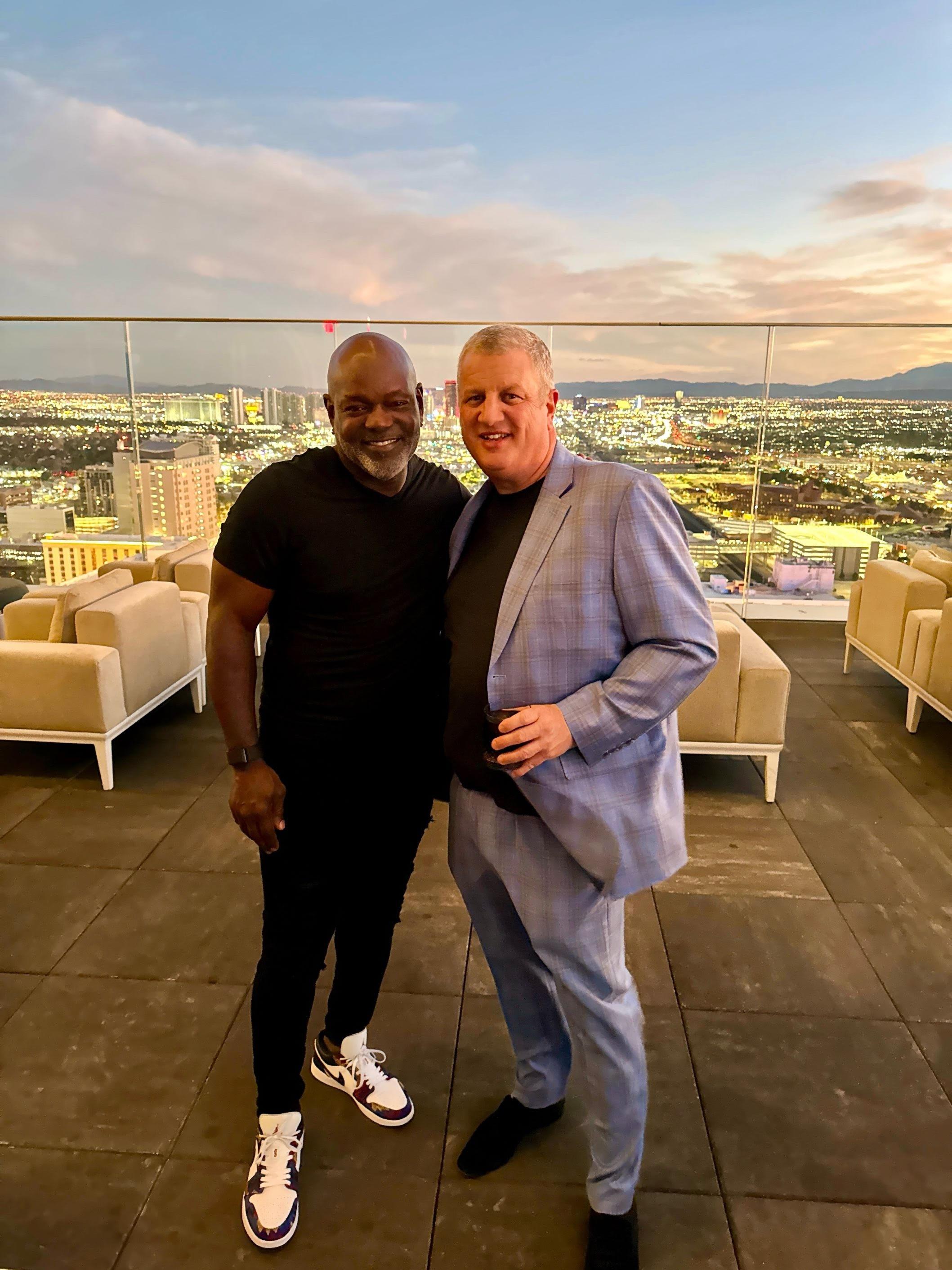 Emmitt Smith and Derek Stevens at Circa Resort & Casino.