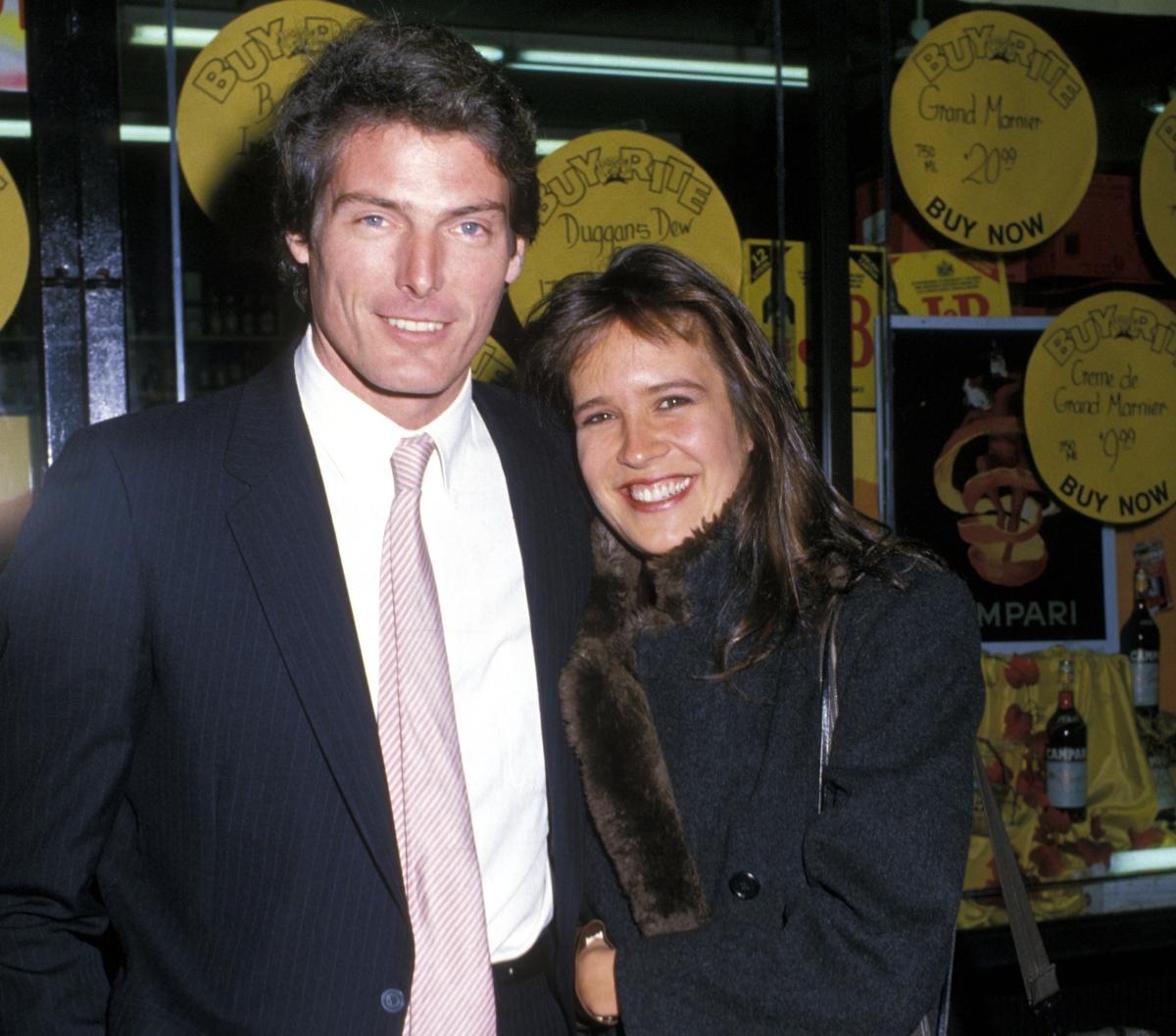 Christopher Reeve and Dana Reeve during Benefit Reading of "Poor Richards Theatricks" - October 26, 1987 at Abigail Smith Museum in New York City, New York, United States. (Photo by Ron Galella/Ron Galella Collection via Getty Images)