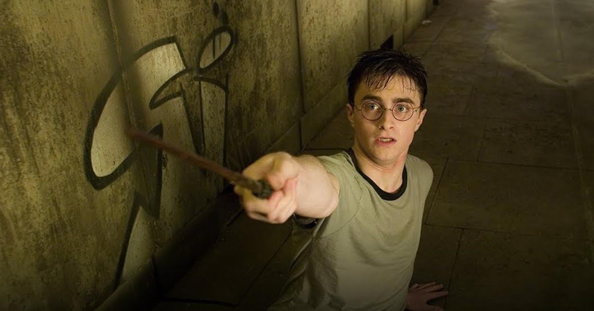 Harry Potter's scar is hidden in 'Harry Potter and the Order of the Phoenix' due to its placement on the right.