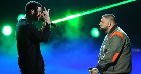 Drake (L) and rapper DJ Khaled perform onstage during the BET Awards '11 held at the Shrine Auditorium on June 26, 2011.