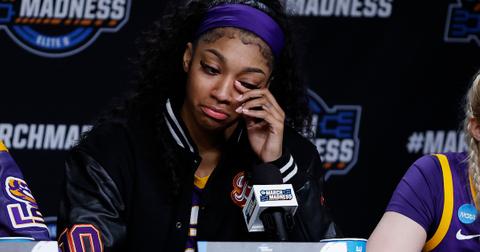 Angel Reese cries after loss to Iowa