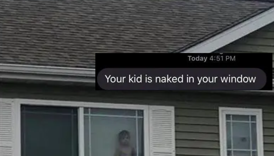 Mom Neighbor Snaps A Pic Of Her Son Standing Naked In A