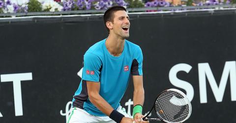 Novak Djokovic attends The 9th Annual K-Swiss Desert Smash Charity Tennis Event Benefiting Variety - The Children's Charity of The Desert at La Quinta Resort and Club on March 5, 2013 in La Quinta, Calif.
